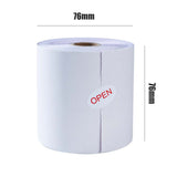 76mm X 76mm 2 Ply Non Thermal Carbonless Kitchen Rolls