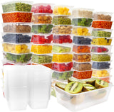Food Containers Plastic Takeaway Microwave Safe Storage Boxes and lids 650ML