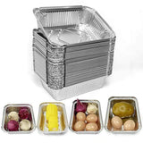 Aluminium Foil Food Containers +Lids/No 6a - Takeaways or Home use - Till Rolls Global 