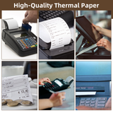 80x40mm Thermal Paper Till Rolls BPA Free Receipt Rolls for POS, Card Machine, Just Eat & Uber Eats