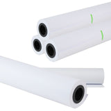 Premium Quality Wide Format Paper 610mm x 50m(24" x 150') Plotter Paper CAD Bond Rolls (20lb | 4 Rolls, 2" Core)