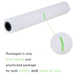 Premium Quality Wide Format Paper 610mm x 50m(24" x 150') Plotter Paper CAD Bond Rolls (20lb | 4 Rolls, 2" Core)