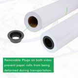 Premium Quality Wide Format Paper 610mm x 50m(24" x 150') Plotter Paper CAD Bond Rolls (20lb | 4 Rolls, 2" Core)